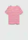 Camiseta Chalapi Rosa Talla S Mujer Mango