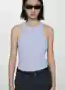 Top Boni Celeste Talla XS Mujer Mango