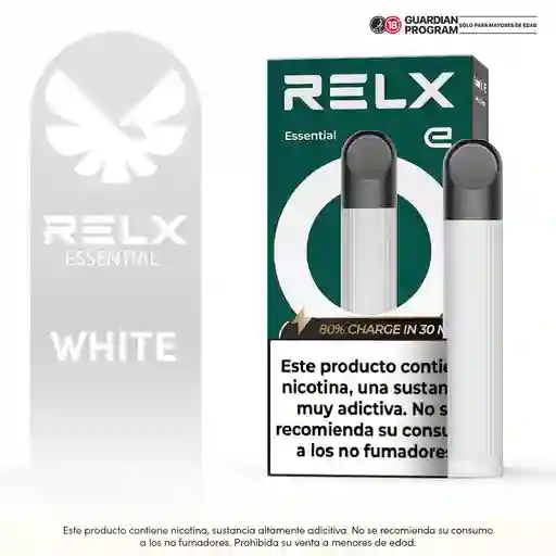 Relx Vapeador Dispositivo Recargable Essential  Blanco