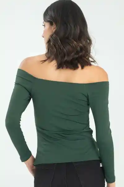 Top Amalfi Color Verde Oscuro Talla S Ragged