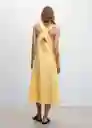 Vestido Boscol-H Amarillo Pastel Talla L Mujer Mango