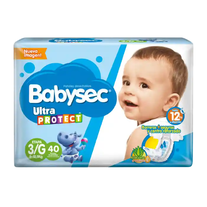 Babysec Pañales Desechables Ultraprotect Etapa 3 G