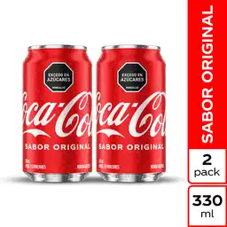2 x Coca-Cola Gaseosa Original 330 mL x 2 Und