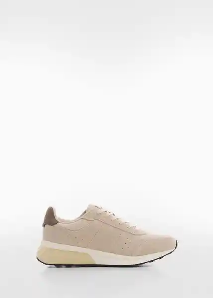 Tenis Rule Beige Talla 40 Hombre Mango