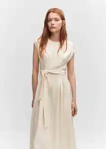 Vestido Anuk-h Off White Talla XL Mujer Mango