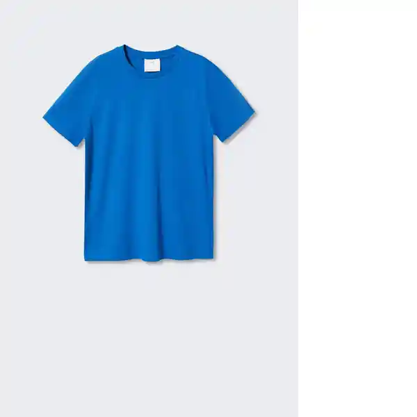 Camiseta Cherlo Azul Talla S Hombre Mango