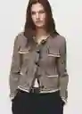 Chaqueta Pinky Negro Talla M Mujer Mango