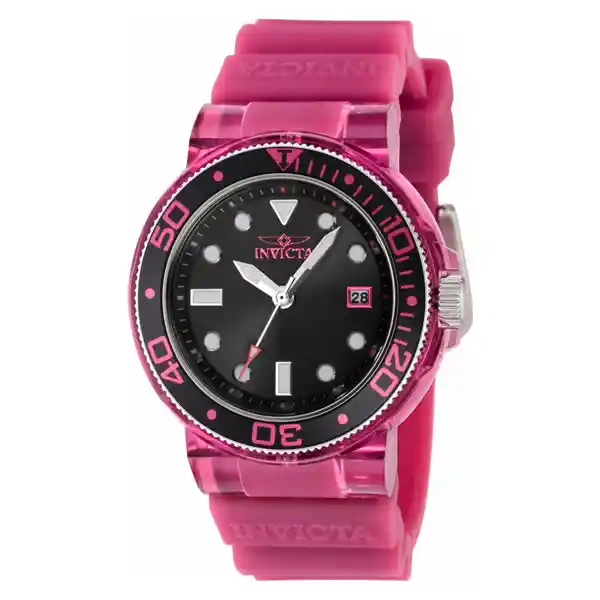 Invicta Reloj Señora Transparente Rosa Fuerte 37302