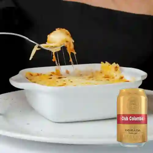 Combo Lasagna Duo + Club col. Dorada Lta 330ml