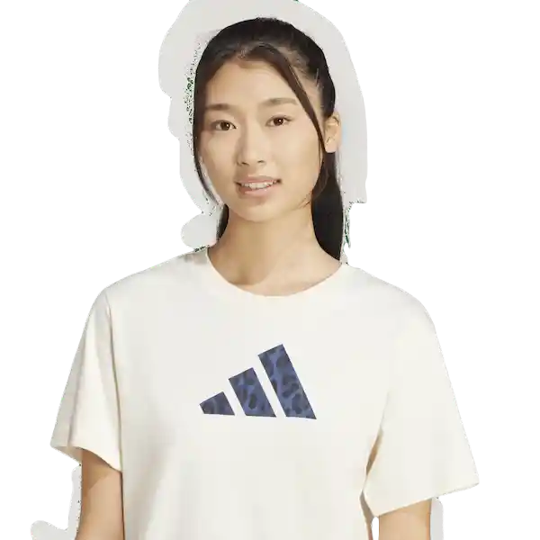 Adidas Camiseta Manga Corta Lifestyle de Mujer Blanco Talla L