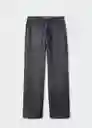 Pantalón Jean Alexa Tejano Negro Talla 36 Mujer Mango