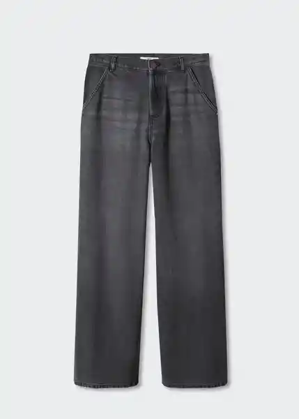 Pantalón Jean Alexa Tejano Negro Talla 36 Mujer Mango