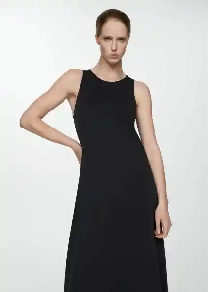 Vestido Amaya Negro Talla XL Mujer Mango