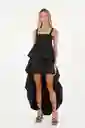 Vestido Largo Luvana Negro Talla 02 M