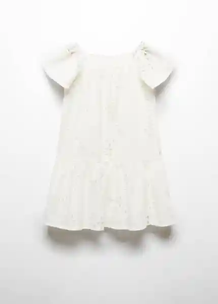 Vestido Llafranc Blanco Talla 10 Niñas Mango