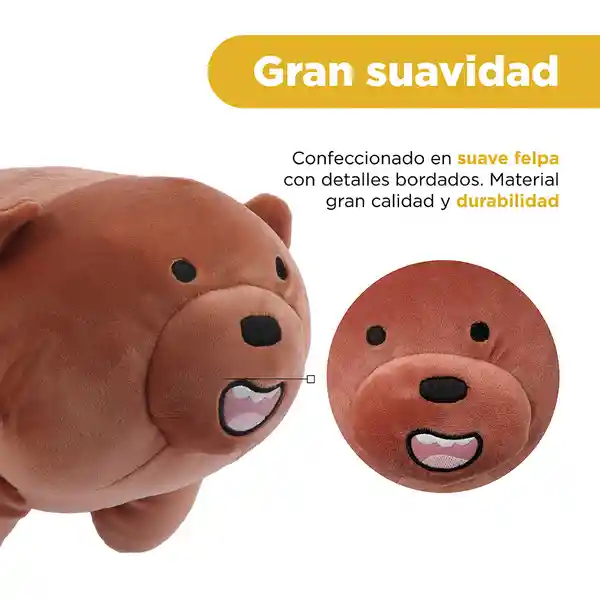 Peluche Grizzly de la Serie we Bare Bears Miniso