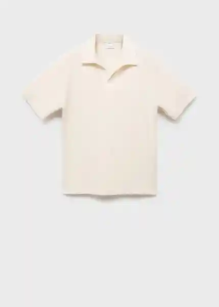 Camiseta Polo Xavi Crudo Talla XL Hombre Mango