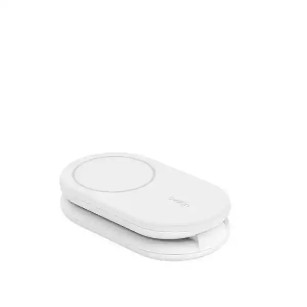 Belkin Base de Carga Magnética 2 en 1 Qi2 15W - Blanco