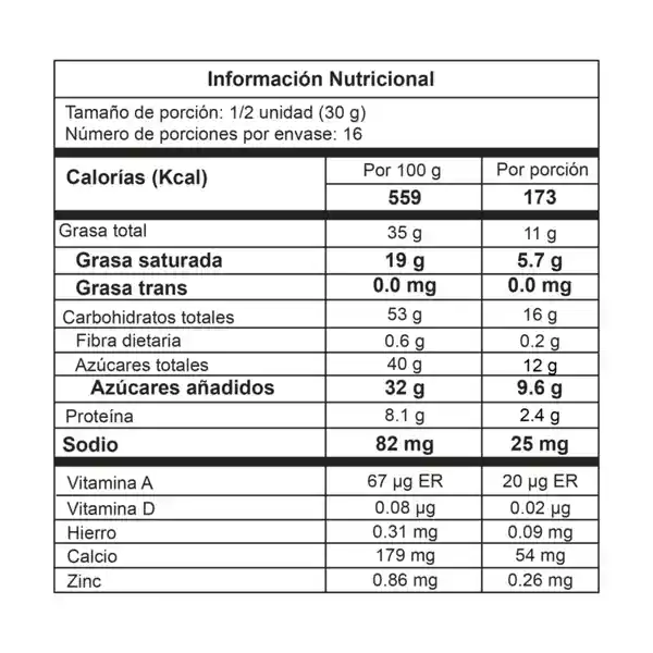 Mont Blanc Golosina Maní Baileys Nueces 60 g x 8 Und