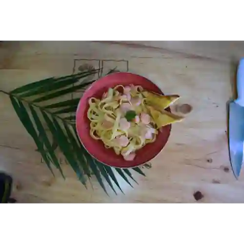 Fetuccini con Camarones