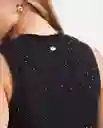 Top Tejido Bijoux Negro Sombrio Ultraoscuro Talla M Chevignon