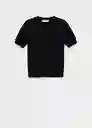 Jersey Basic Negro Talla XS Mujer Mango