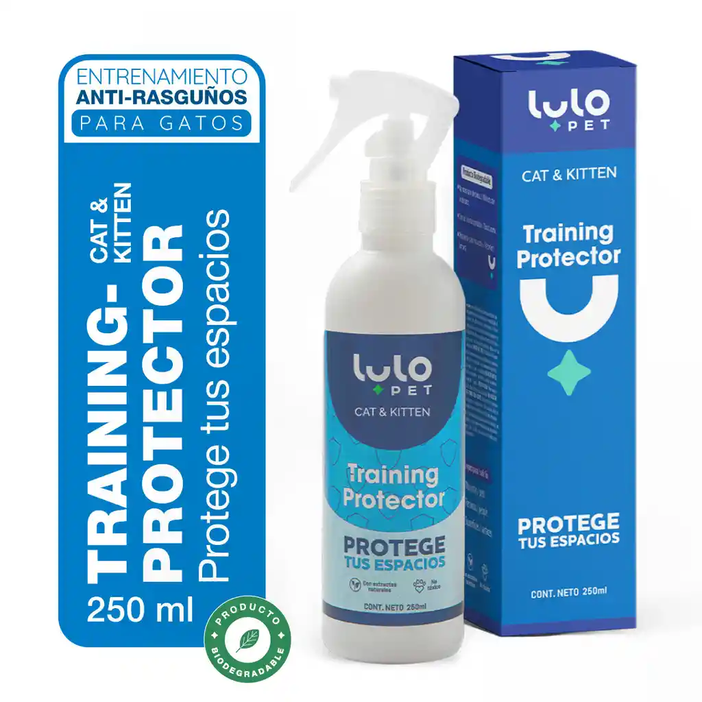 LuloPet Training Protector Cat y Kitten para Gatos - 250 ml