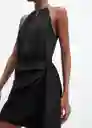 Vestido Chain-X Negro Talla L Mujer Mango