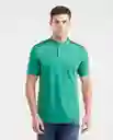 Camiseta Polo Neru Neck Verde Cebollín Oscuro XL Chevignon