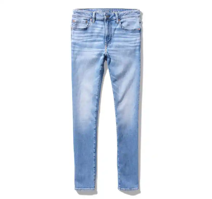 Jean Slim Straight Azul Talla 34 X 30 Hombre American Eagle