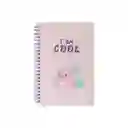 Libreta Argollada 80 Hojas Serie Axolotl Story Miniso