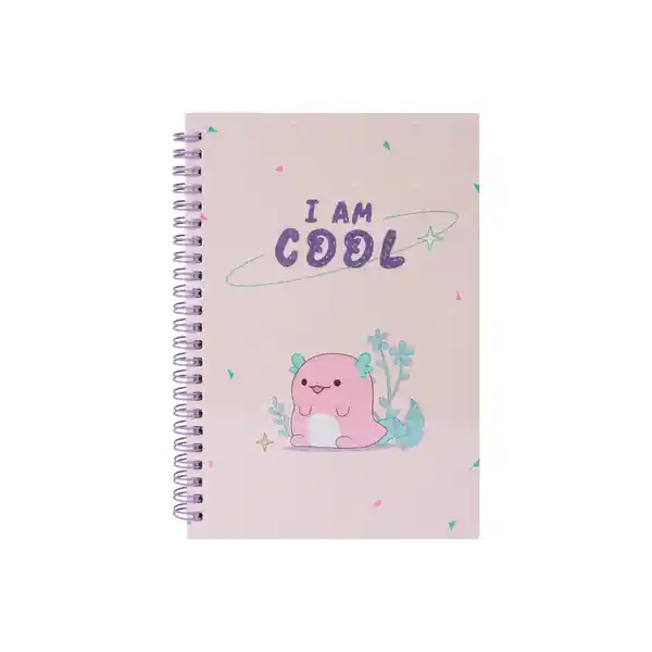 Libreta Argollada 80 Hojas Serie Axolotl Story Miniso