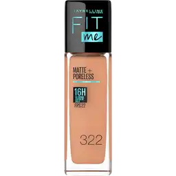 Base Fit me Matte Warm Honey 322 Maybelline 30 mL