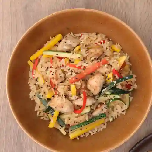 Arroz Cantonés de Mariscos