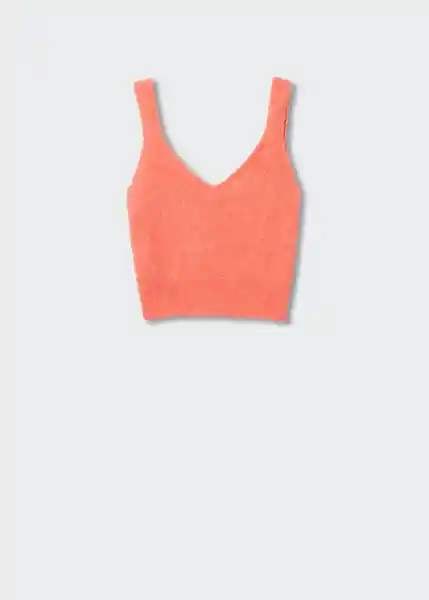 Top Bonito Naranja Talla Xs Mujer Mango