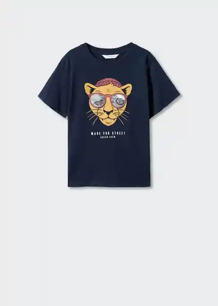 Camiseta Venice Navy Talla 12 Niños Mango