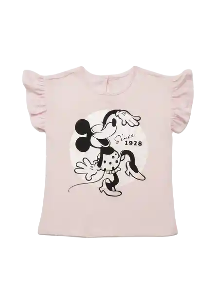 Camiseta Manga Corta Rosado Talla 3T