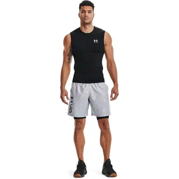 Under Armour Camiseta Heat Gear Compression Hombre Negro T. LG