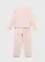 Pijama Rosita Rosa Pastel Talla 10 Niña Mango