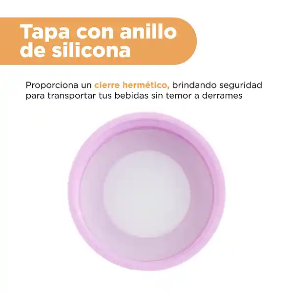 Botilito de Vidrio Osos Escandaloso Oso Polar Rosa 5.0 Miniso