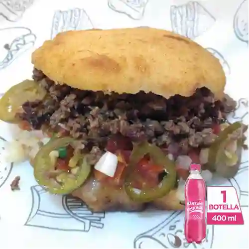 Combo Arepa Mexicanita + Postob��n Manzana 400 ml
