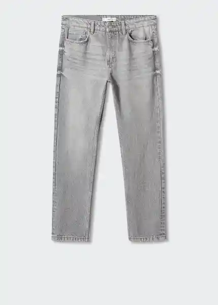 Pantalón Jean Bob Tejano Gris Talla 46 Hombre Mango