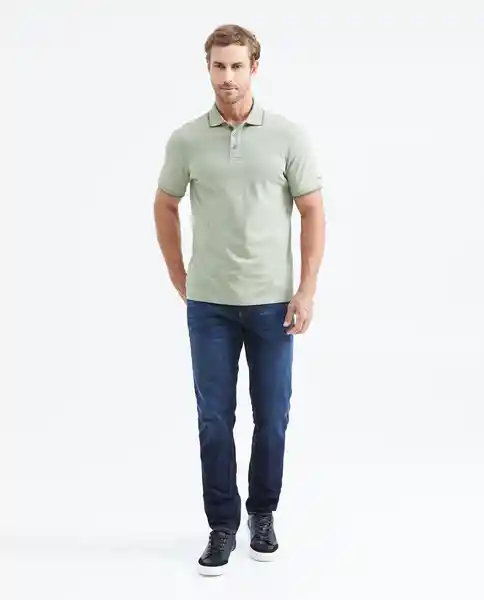 Camiseta Polo With Detail Verde Aplomado Claro T. XL Chevignon