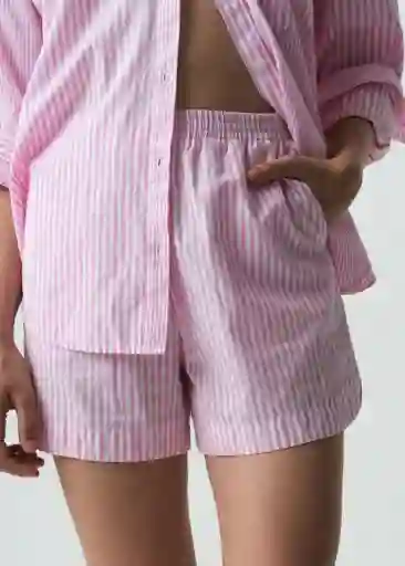 Short Zarit Mujer Rosa Bonbon Claro Talla S 452G390 Naf Naf
