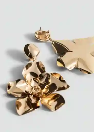 Pendientes Flower Oro Talla 99 Mujer Mango