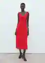 Vestido Kim Rojo Talla M Mujer Mango