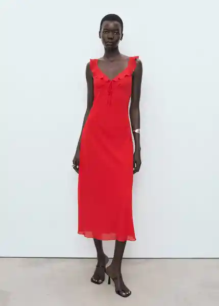 Vestido Kim Rojo Talla M Mujer Mango