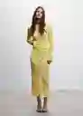 Jersey Yelly Amarillo Pastel Talla S Mujer Mango