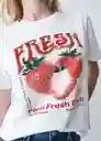 Camiseta Mujer Crudo Puro Claro Talla M 403G046 Naf Naf