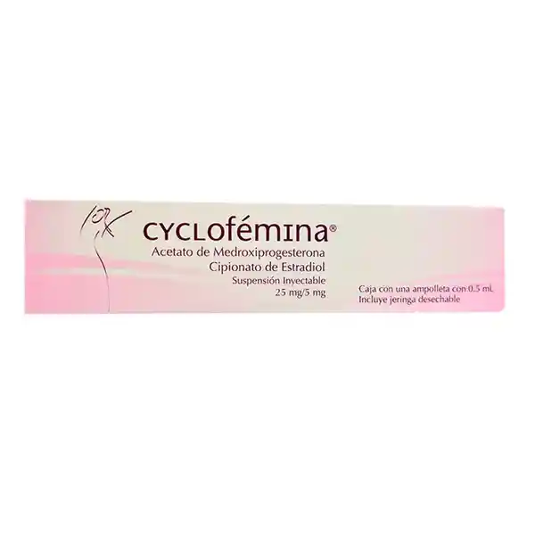 Cyclofémina Suspensión Inyectable (25 mg/5 mg)